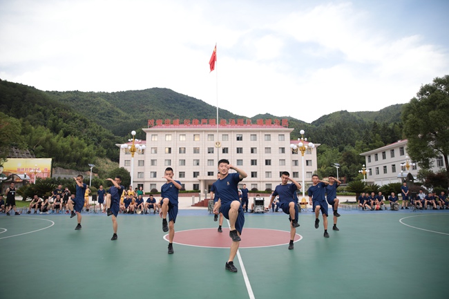 籃球比賽現場。 福建省森林消防總隊南平支隊供圖