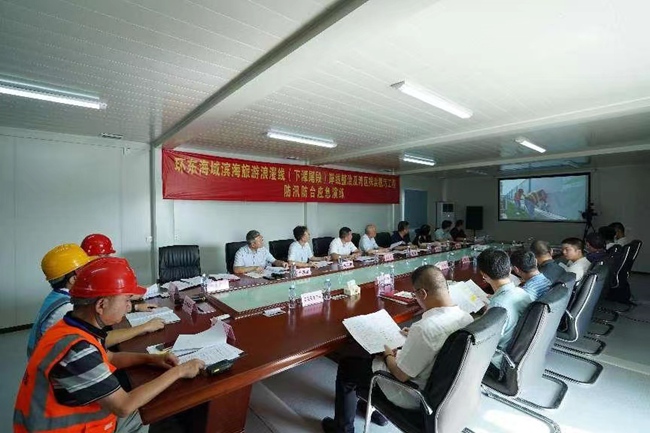应急演练沙盘推演。厦门市水利局供图
