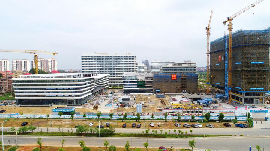 图为中建海峡妈祖重离子医院项目一期