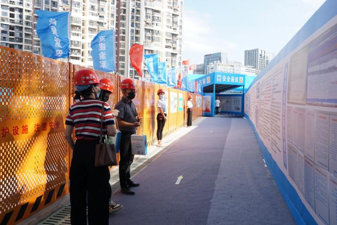 观摩活动现场。中建海峡厦门公司供图