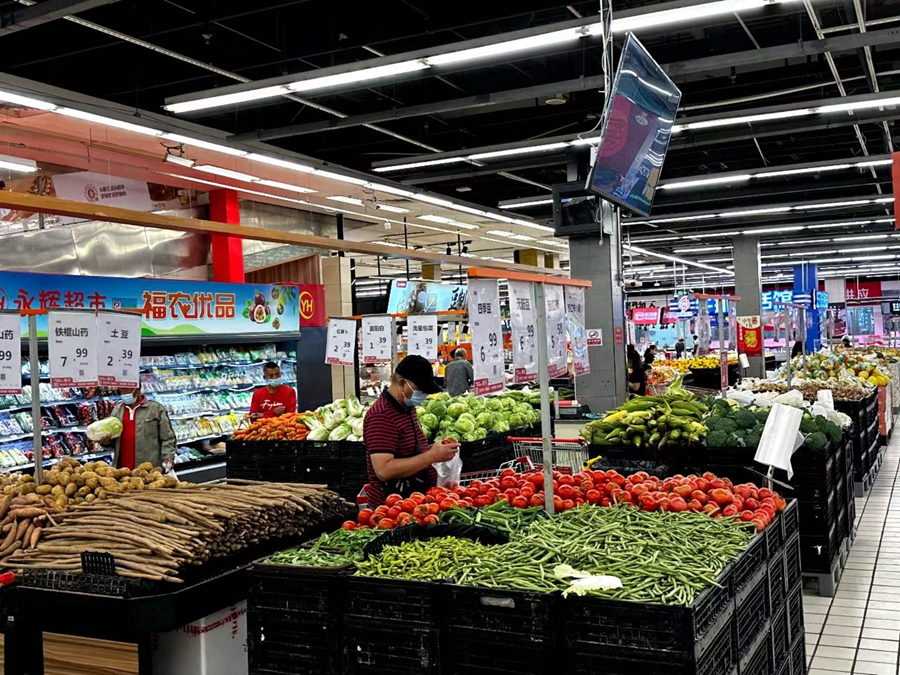 福州肉菜蛋等主要副食品市场储备充足、价格稳定。福州市商务局供图
