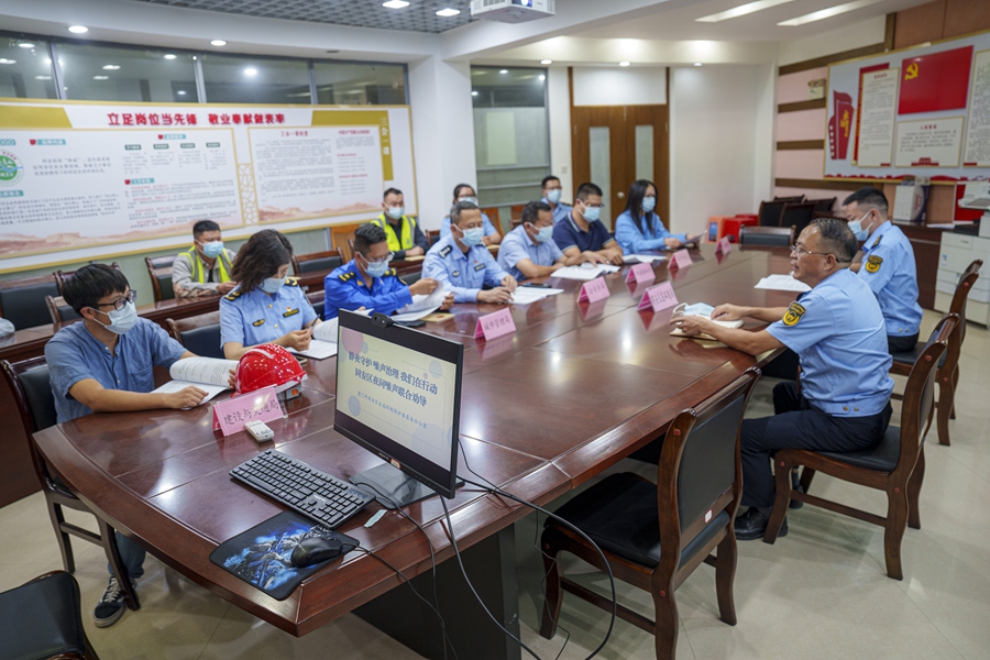 召开治理噪声守护静夜部署会。同安生态环境局供图