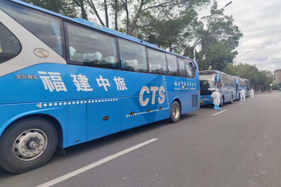 “尽职尽责”提供运输保障。福建省旅发集团供图