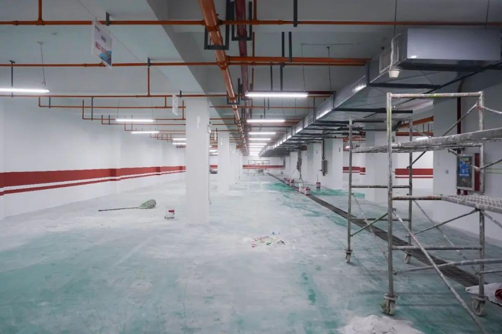 地下车库西区改造中。海沧区宣传部供图