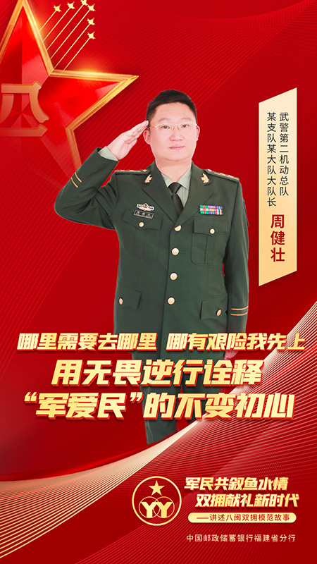 武警第二機動總隊某支隊某大隊大隊長 周健壯