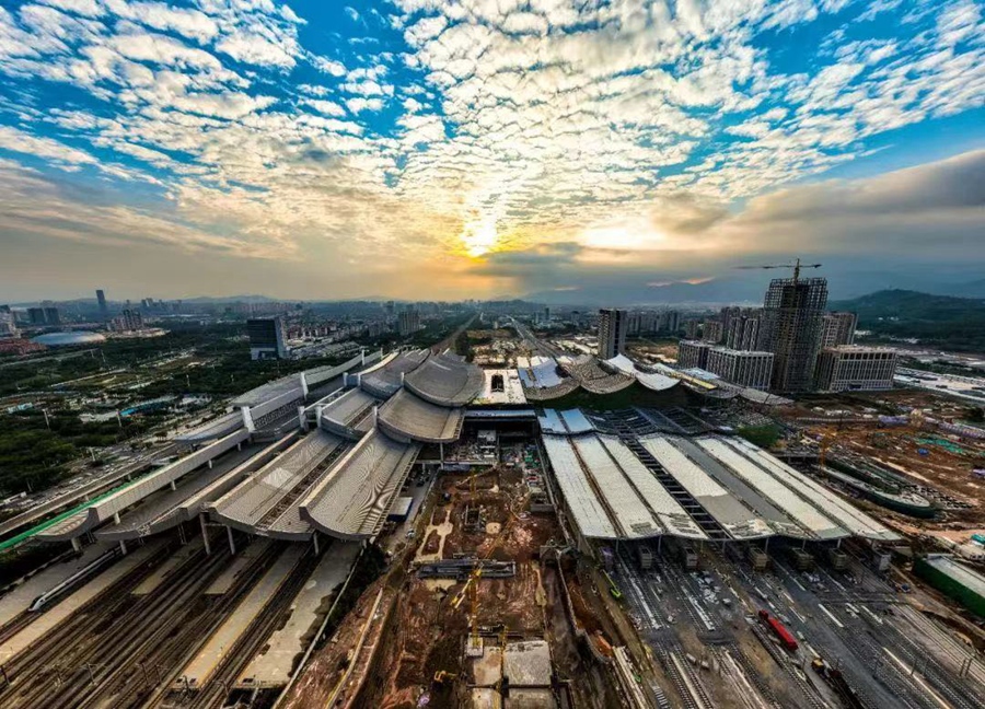 福厦高铁厦门北站实景图。厦门市交通运输局供图