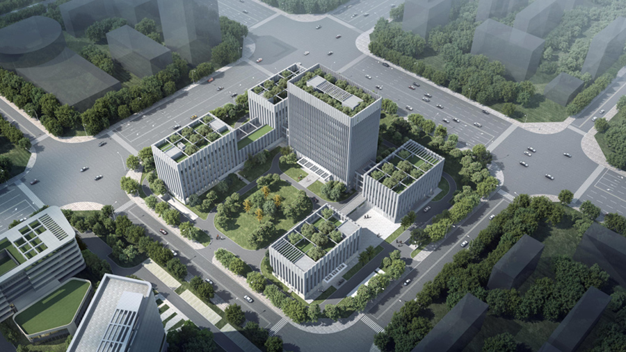 福州市疾控中心项目鸟瞰图