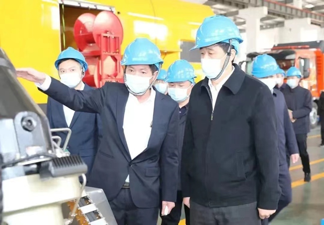 市委书记余红胜带队深入新罗区调研重点企业复工复产工作。