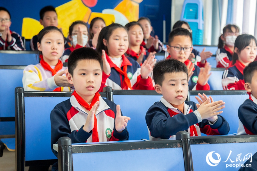 “节水教育进校园”系列活动走进福州市台江第五中心小学。实习生康磊摄