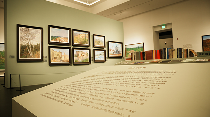 美术馆作品展示。浦城县融媒体中心供图