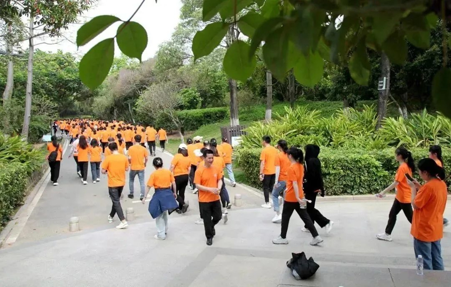 “医启运动”健步走活动现场。晋江市医院供图