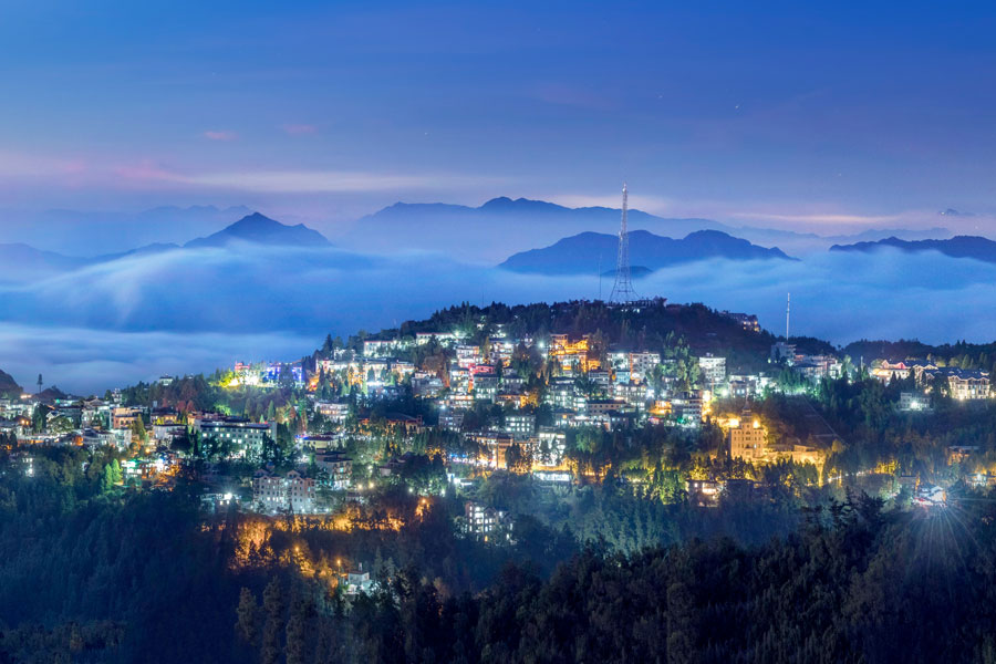 鼓岭夜景。林武旺摄