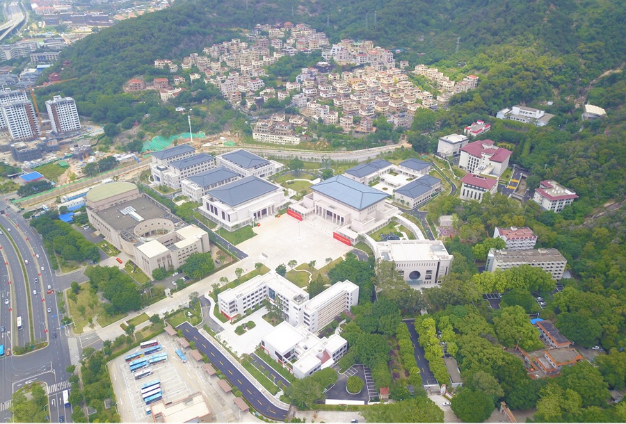 中建海峡福州市委党校新校区建设项目航拍图。中建海峡供图
