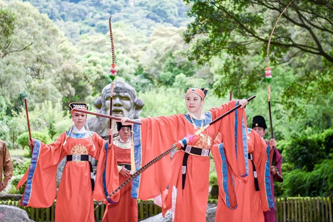 《祈风远航》表演。泉州清源山风景名胜区管理委员会供图