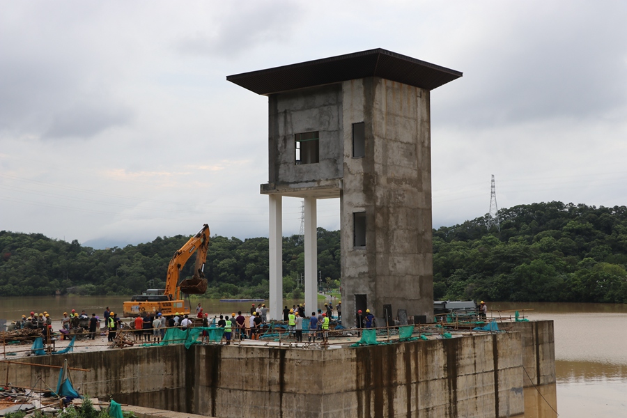 福州市登云水库抢修。中交二航局福州建设公司供图