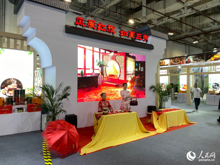 福建省九地市及平潭综合实验区均在文博会现场设立主题馆，集中展示文化产业发展最新成果。人民网记者 张萌摄