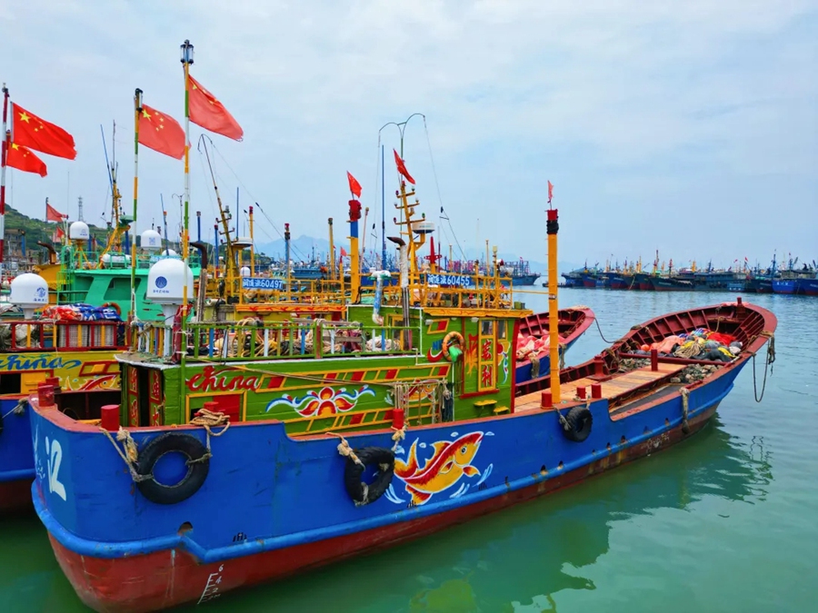 彩绘渔船。连江县融媒体中心供图