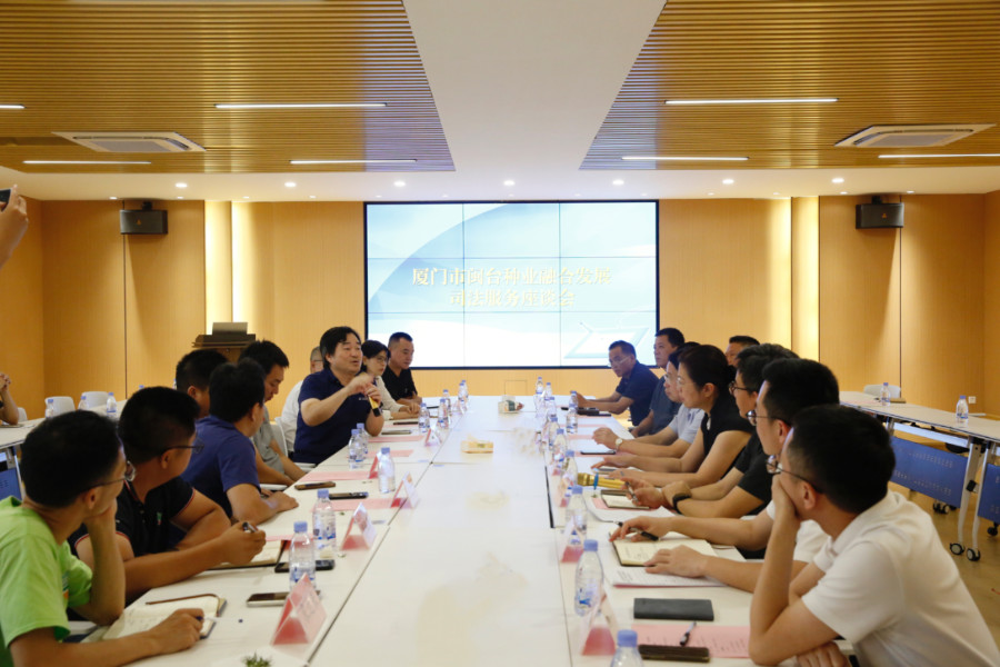 座谈会现场。同安法院供图