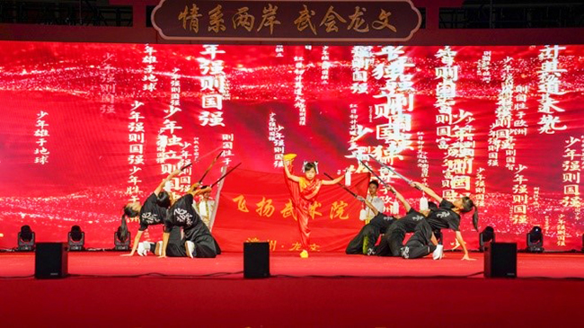 武术展演。龙文区融媒体中心供图