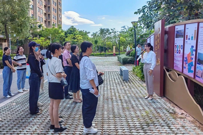活动现场。新店街道供图