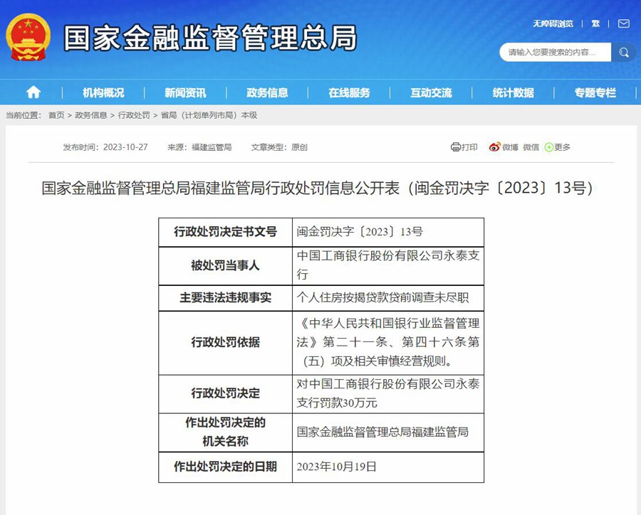 国家金融监督管理总局网站截图