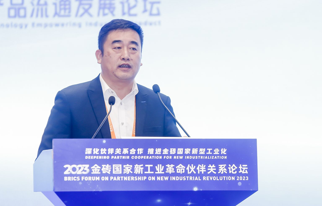 厦门市链建科技有限公司首席运营官张振清进行现场分享。厦门链建科技供图