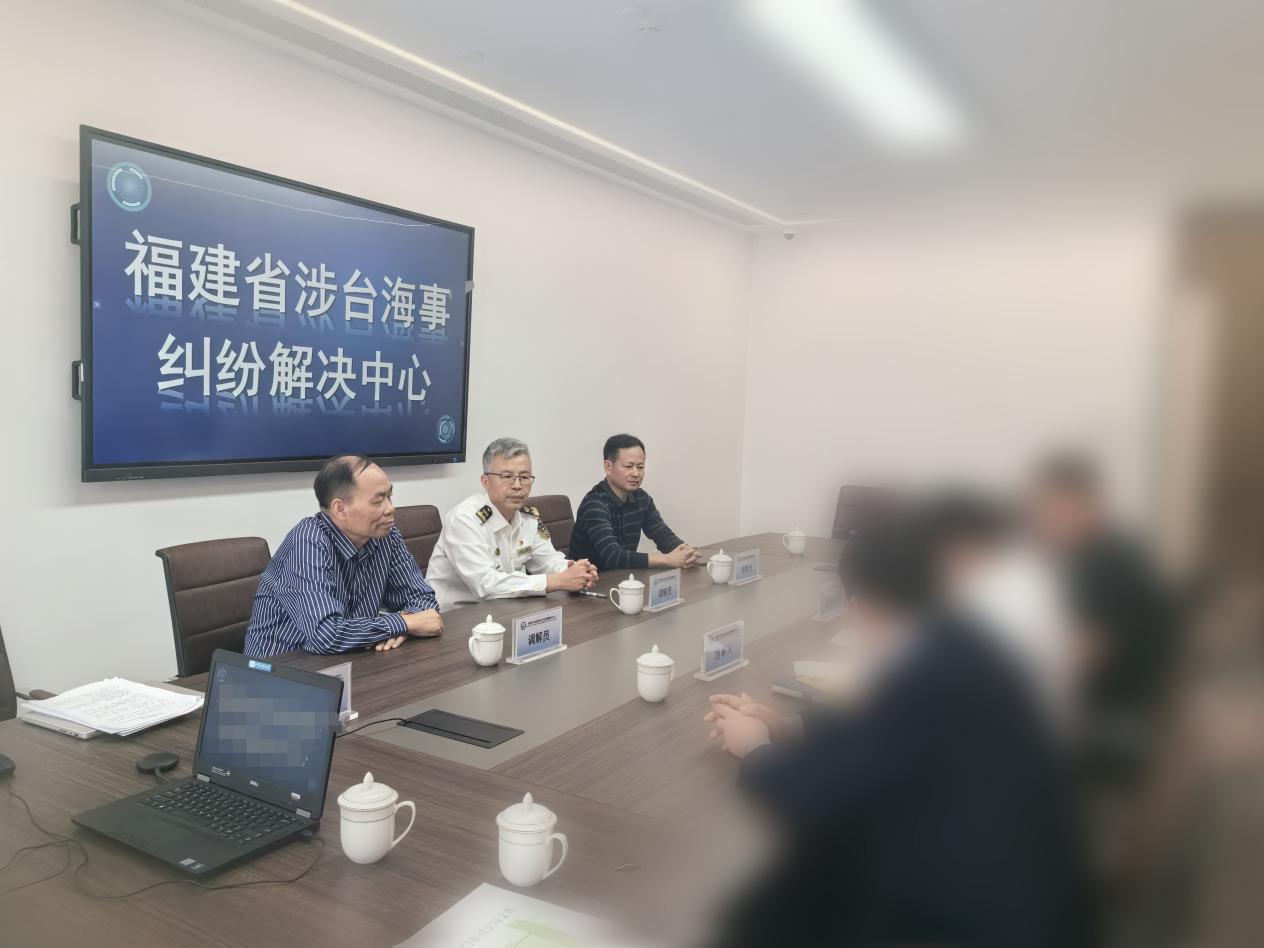 糾紛調解現場。海絲中央法務區廈門片區供圖