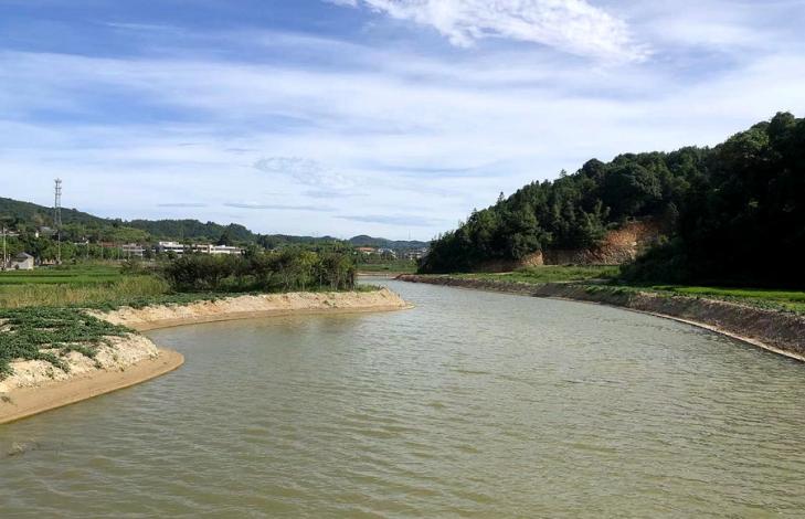 连江县财溪上游段安全生态水系建设项目。福州市水利局供图