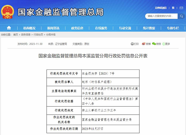 国家金融监督管理总局网站截图