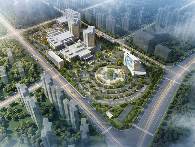 福建省立医院金山院区二期项目效果图。中建海峡供图