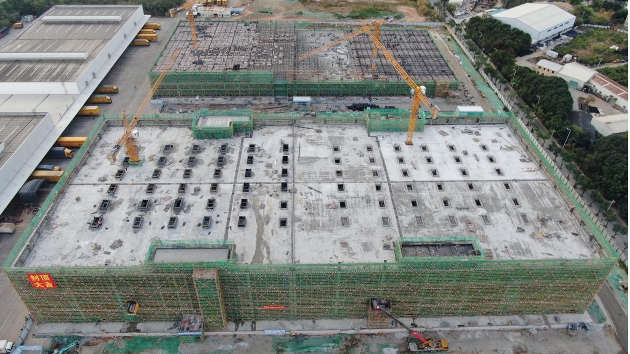 惠尔康东方公司厂方及配套设施项目。中建四局供图
