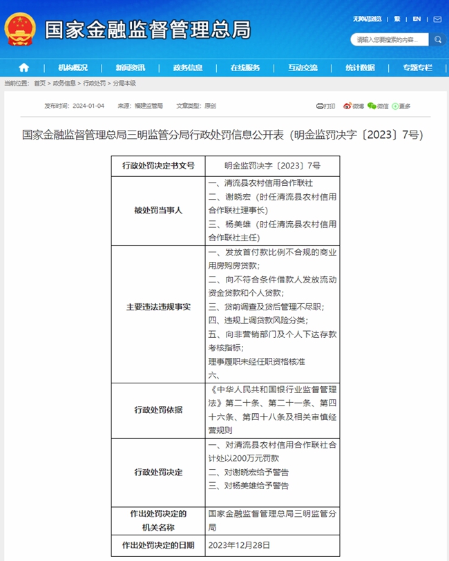 国家金融监督管理总局网站截图