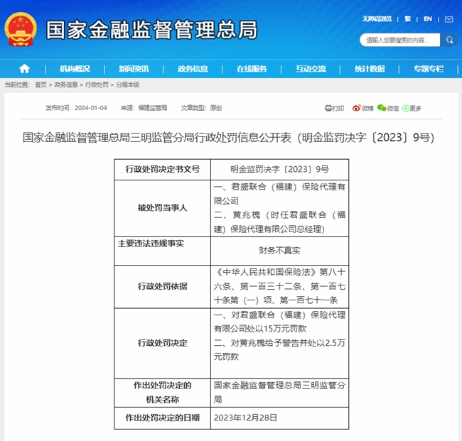 国家金融监督管理总局网站截图