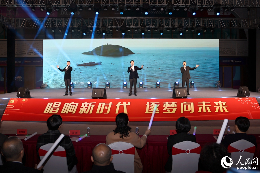 男声小组唱《水润中华》。人民网 李昌乾摄