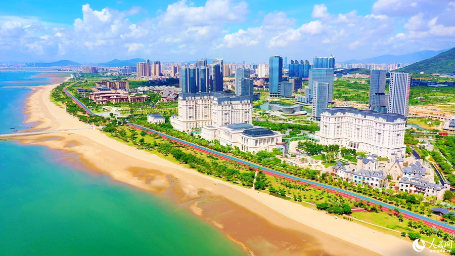 同安滨海旅游浪漫线风光旖旎。人民网记者 陈博摄