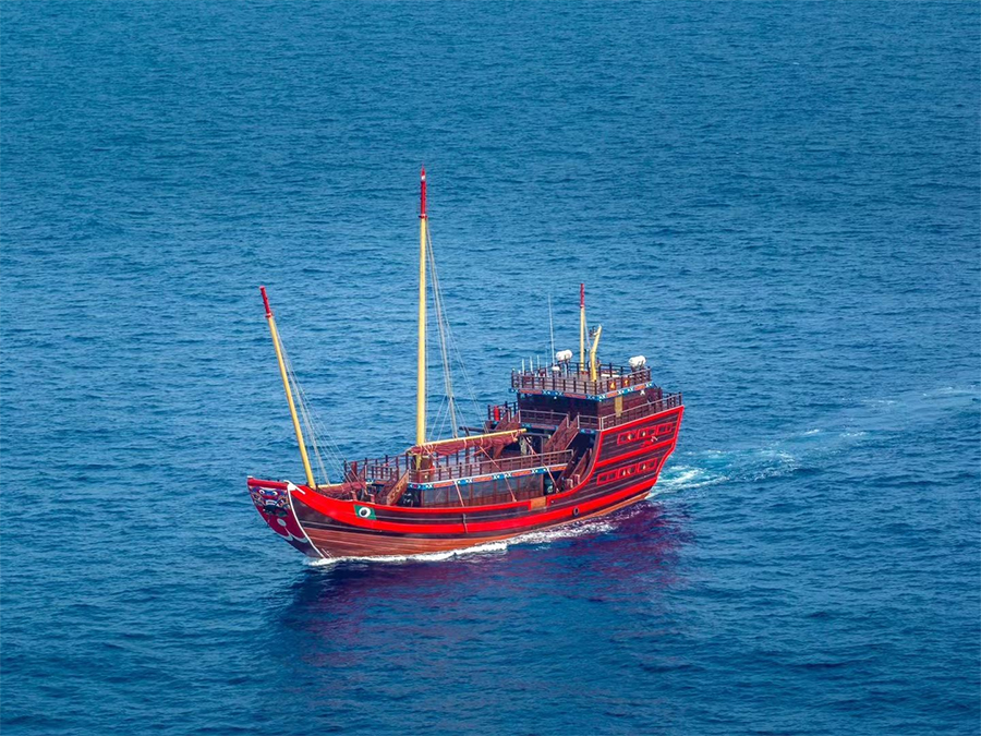 世界最大仿古福船“福宁”号。宁德市委宣传部供图