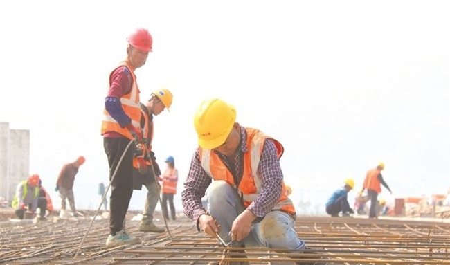 宁德核电二期砂石加工系统项目施工现场。朱灵塬摄