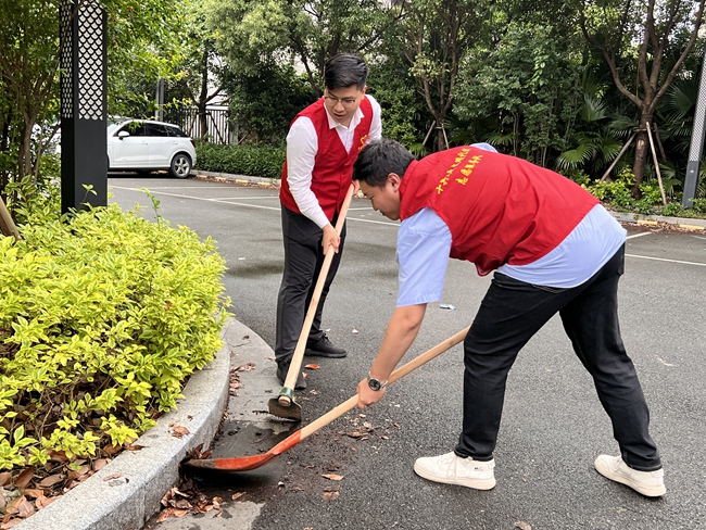 志願服務活動。中建海峽供圖