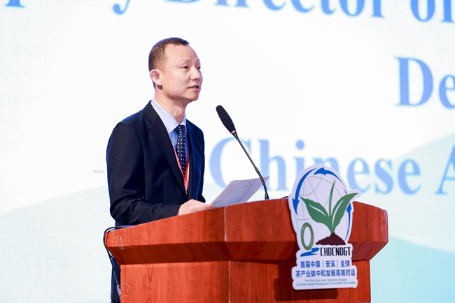中国农科院环发所副处长刘赟青致辞。安溪县融媒体中心供图