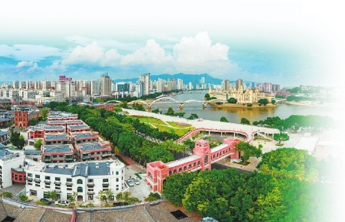 闽江之心。记者 林双伟摄