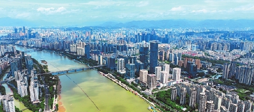 台江海峡金融商务区全景。