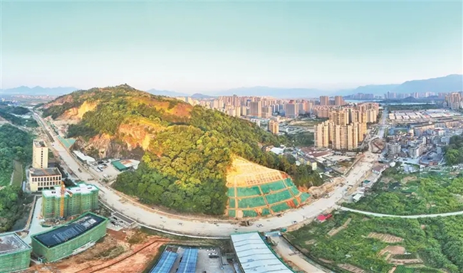 宁德中心城区林特路路基工程贯通