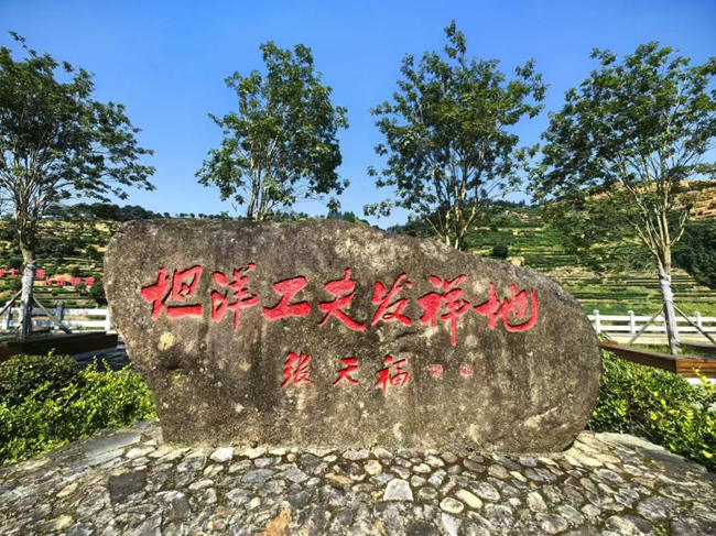 坦洋工夫發祥地設於坦洋村村口。郭志攝