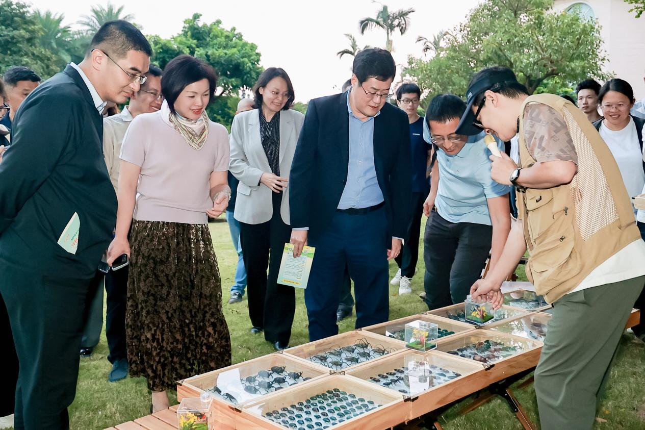 与会嘉宾参与现场游园活动