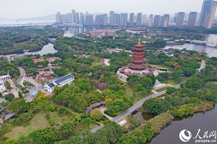 位於集美區的園博苑是備受廈門市民游客青睞的打卡點。人民網記者 陳博攝