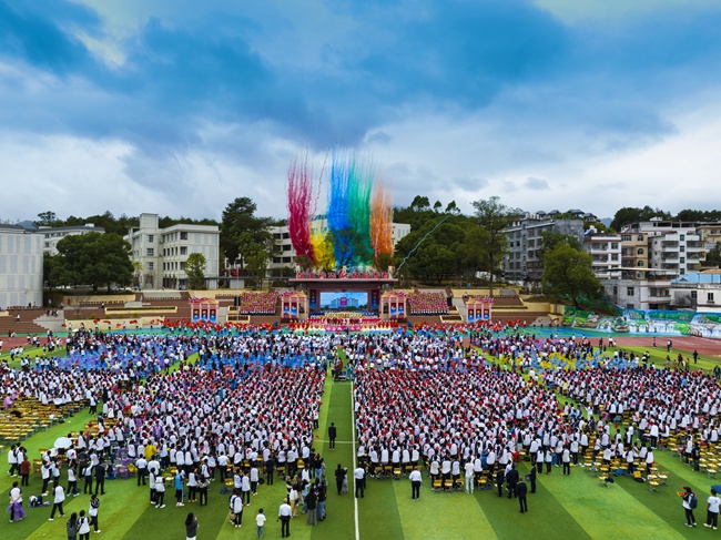 武平一中举行建校100周年庆祝大会。李国潮摄