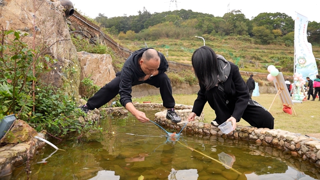 活動現場的游戲區。福州市水利局供圖