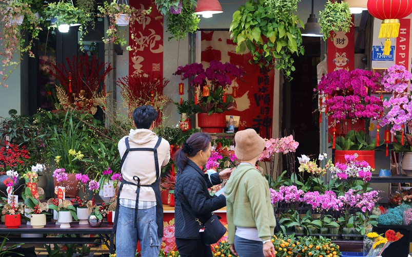 厦门：花市旺  年味浓