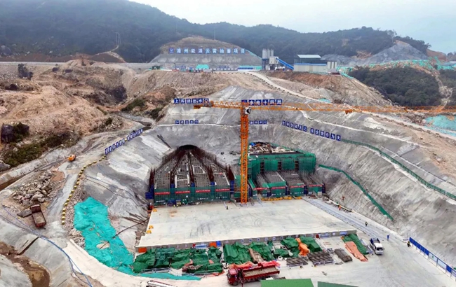 雲霄抽水蓄能電站建設熱火朝天。馮汪煜攝