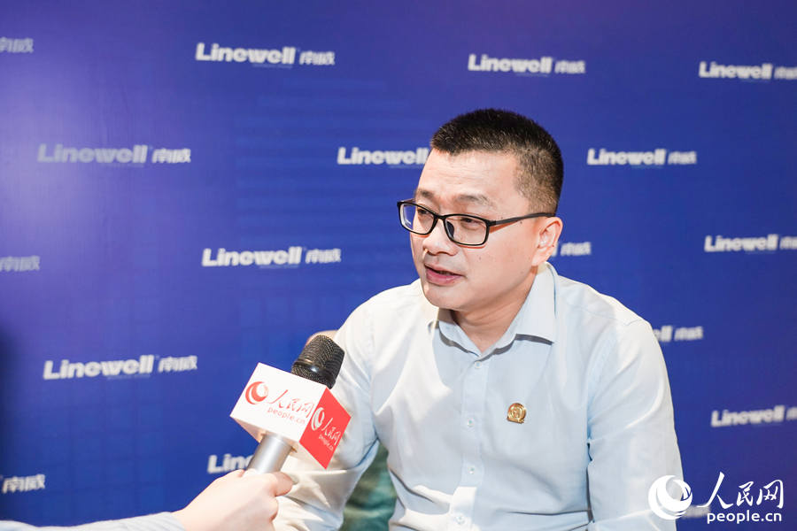 南威軟件集團技術中心總經理游建友。實習生 林美婷攝